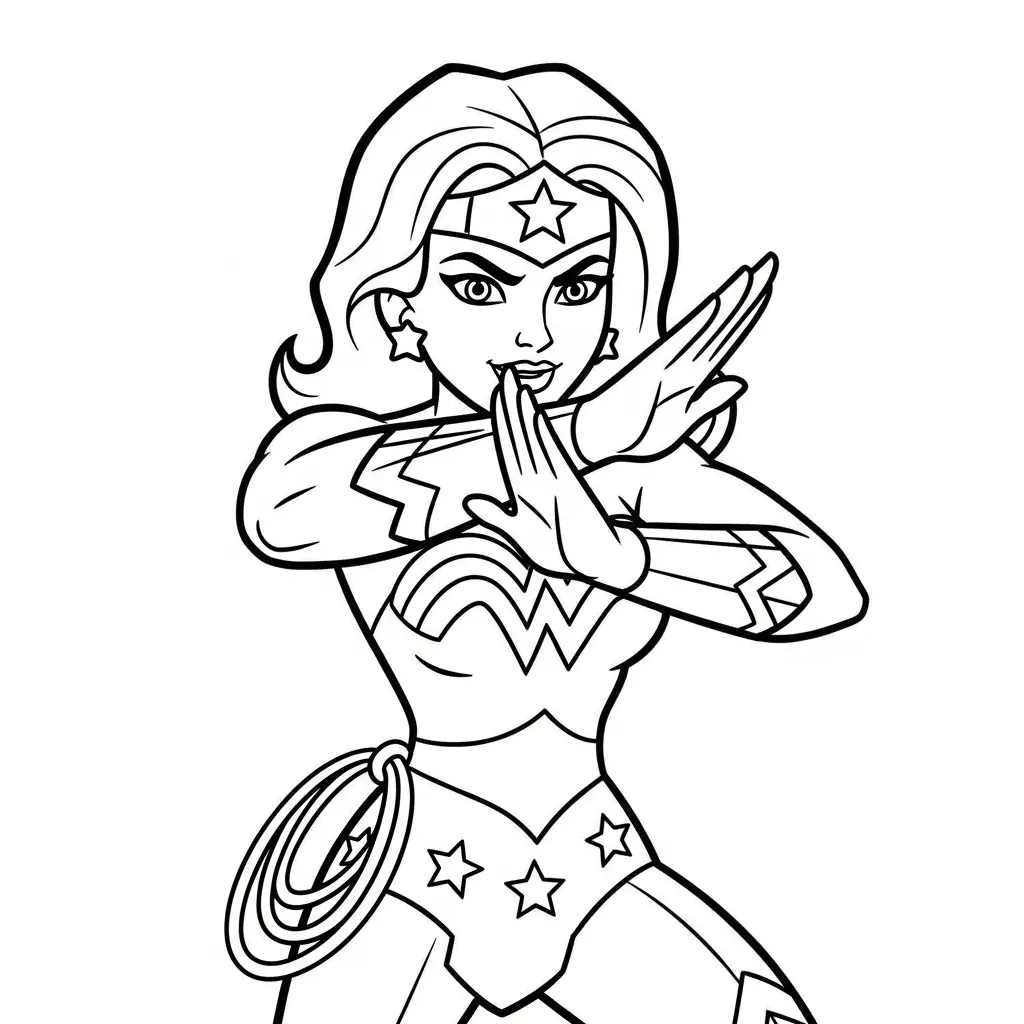Wonder Woman 22 für Online-Zeichnen