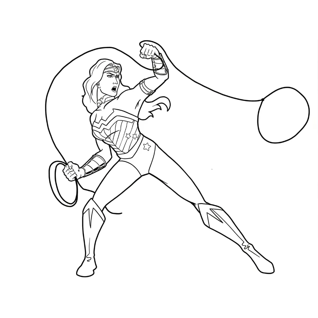 Wonder Woman 23 ausdruckbare Malvorlagen für Jungen