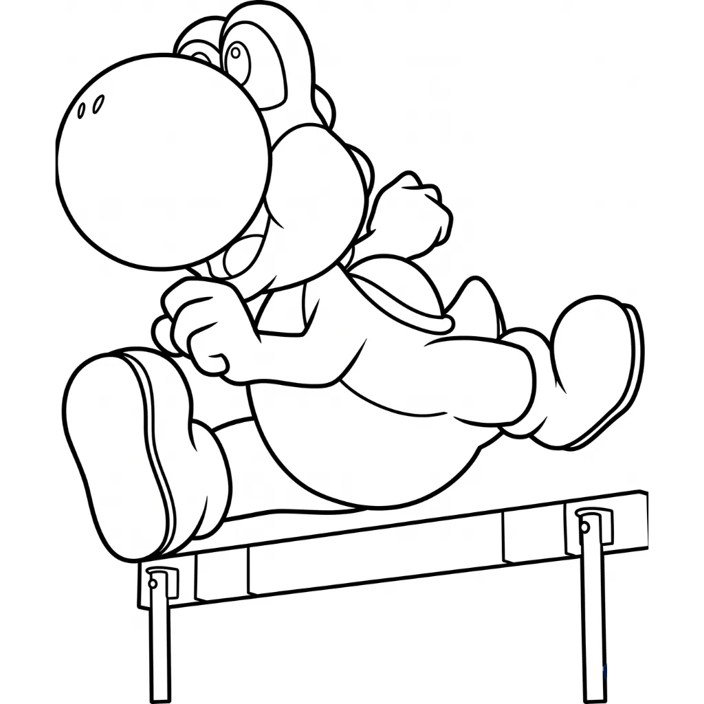 Download Yoshi 12 coloring pages for free