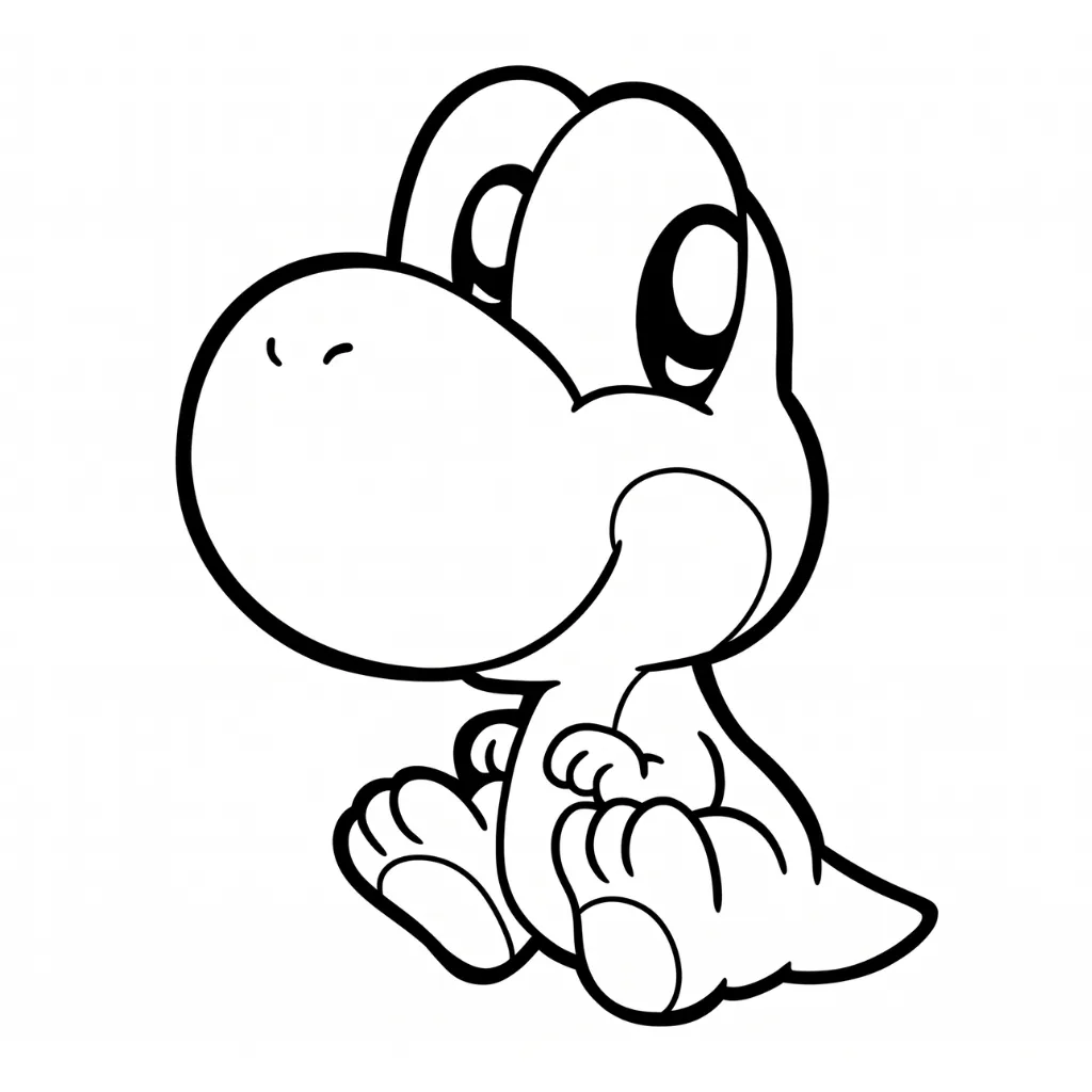 Yoshi 9 coloring pages to print for free