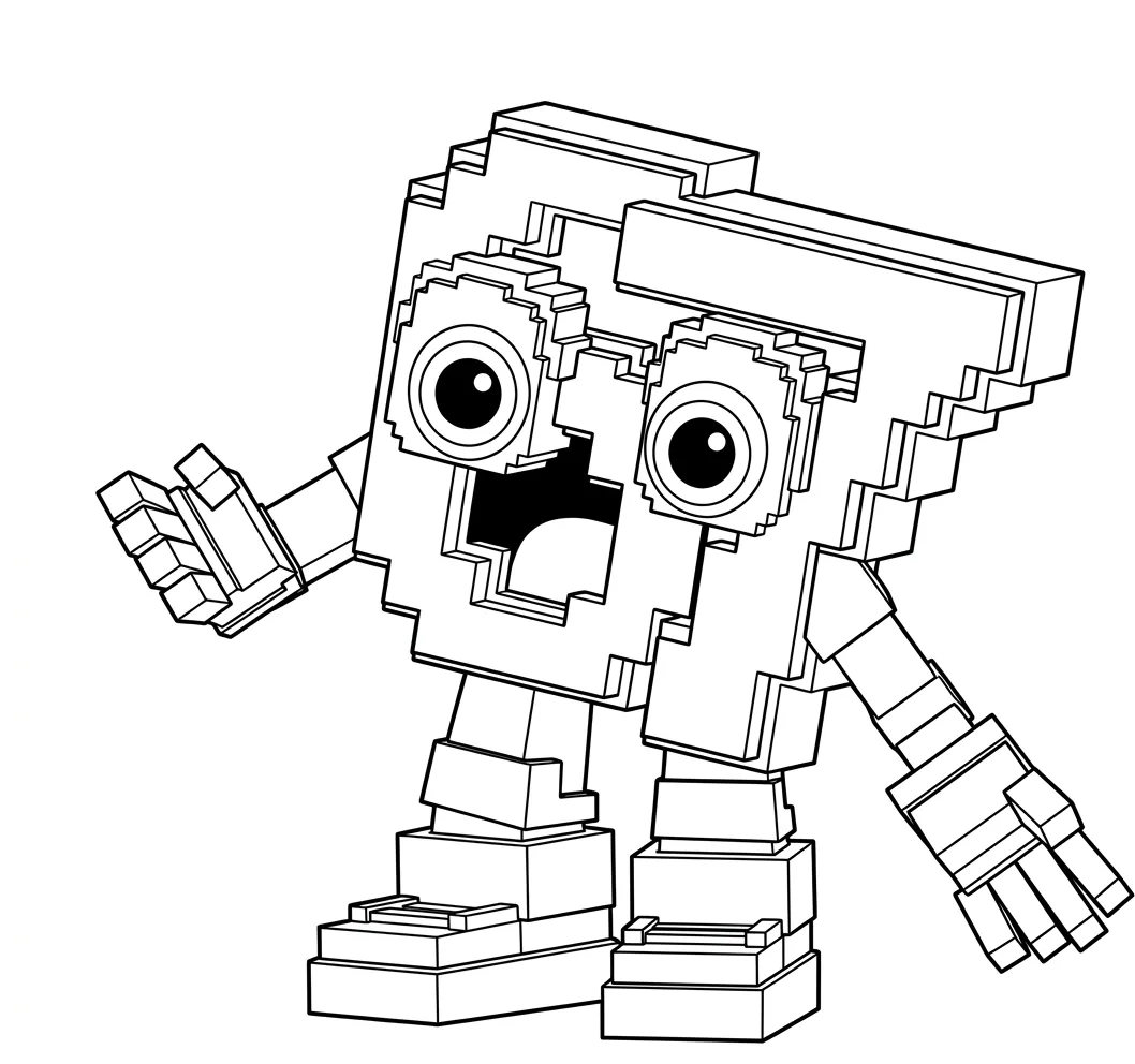 67 Brainrot Coloring pages for kids to download