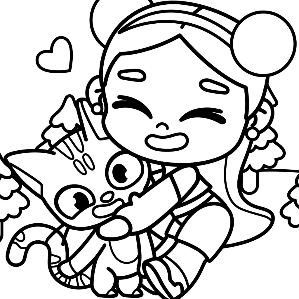 Avatar World 12 para colorear y recortar para imprimir