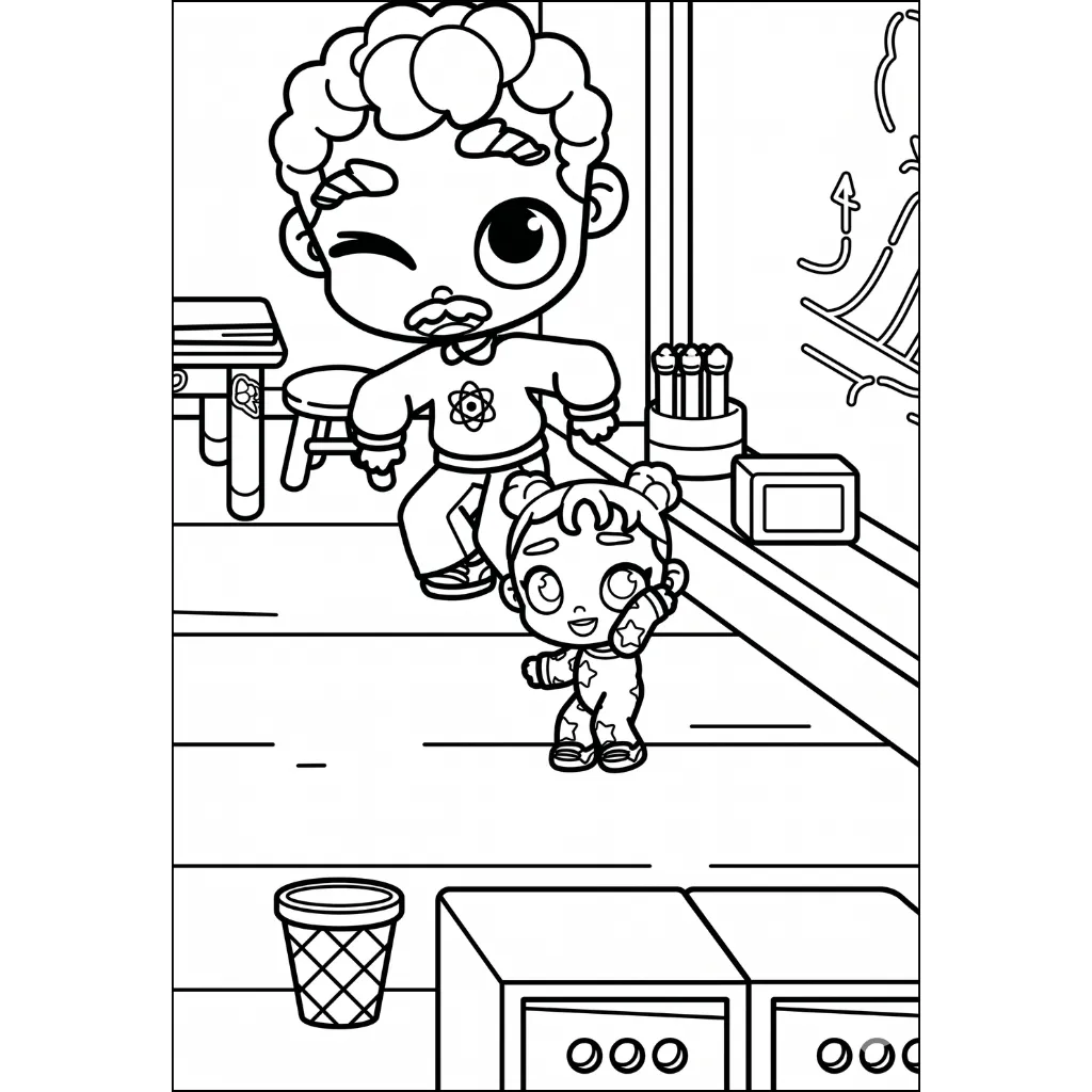 Avatar World 15 para colorear para niño