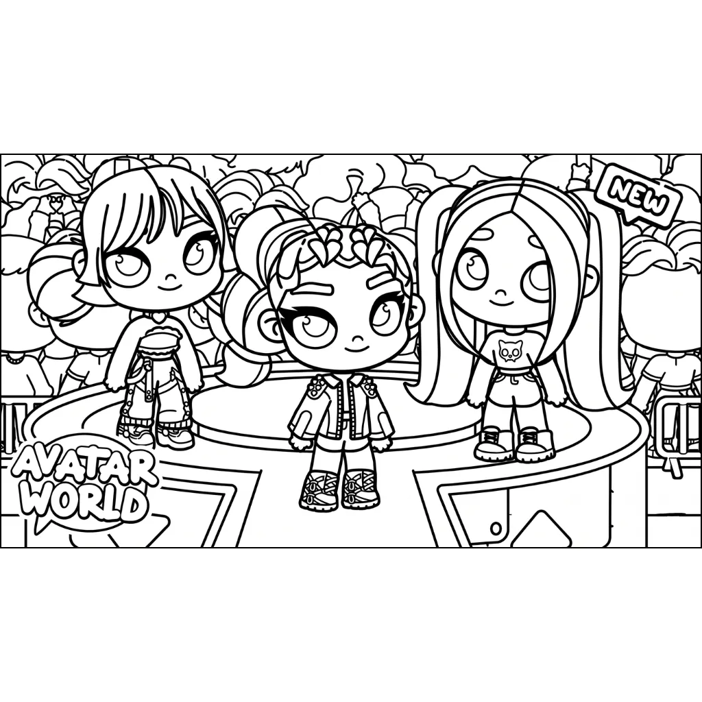 Avatar World 19 para colorear para imprimir
