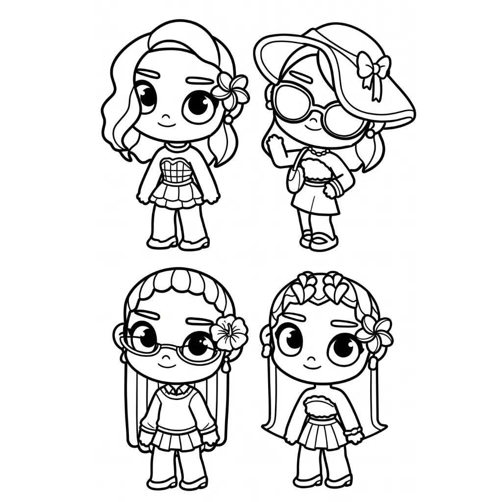 Avatar World 2 de niño para colorear para imprimir