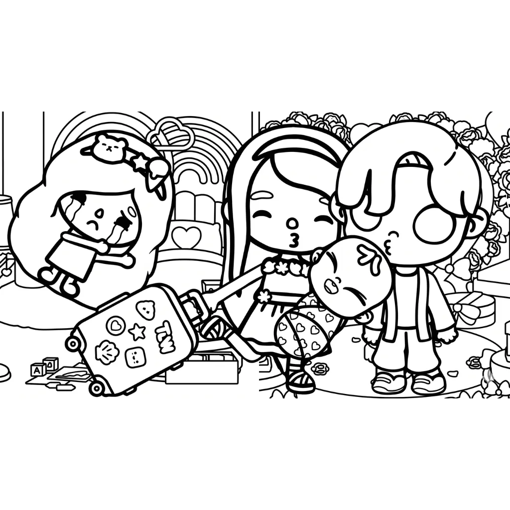 imagen para colorear Avatar World 23 niño