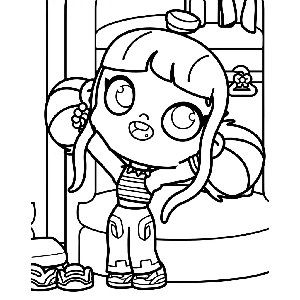 Avatar World 25 para colorear para niño gratis