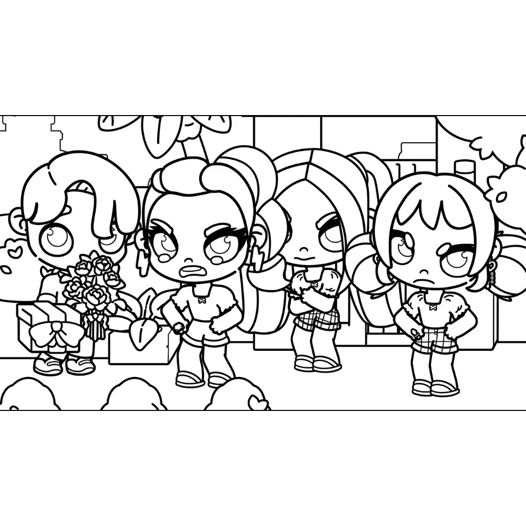 Avatar World 6 para colorear para imprimir para niño de 9 años