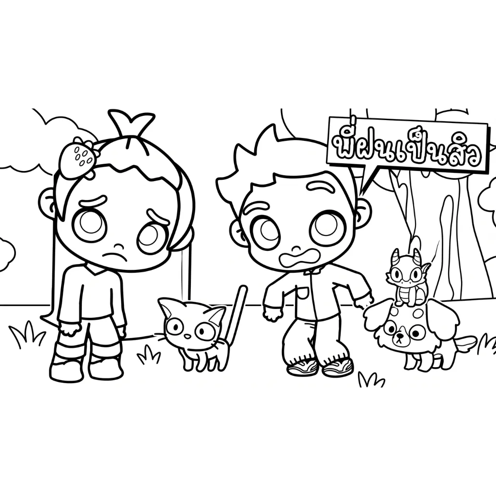 Avatar World 7 para colorear gratis para imprimir