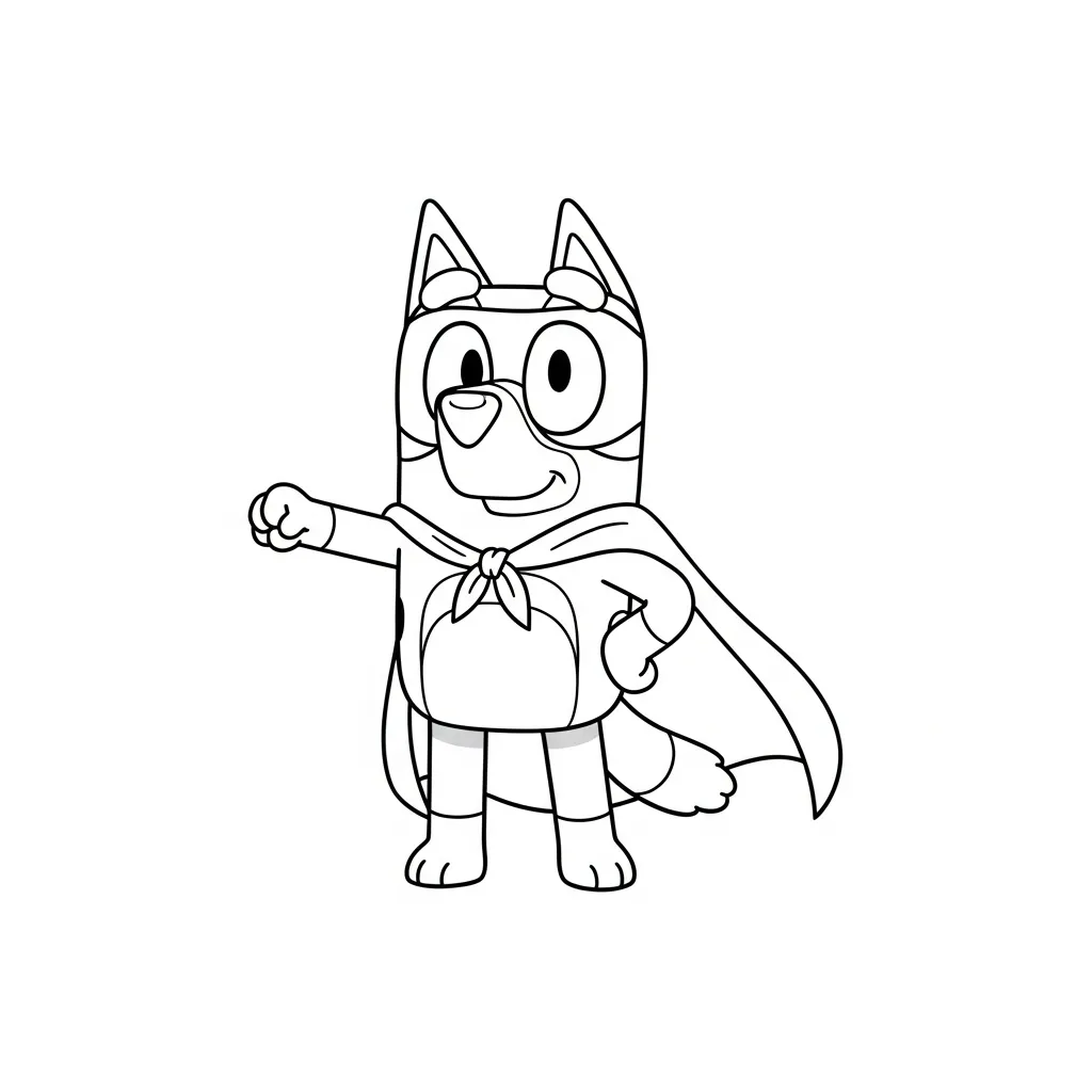 Bluey Para Colorear para colorear para imprimir para niño de 10 años 1