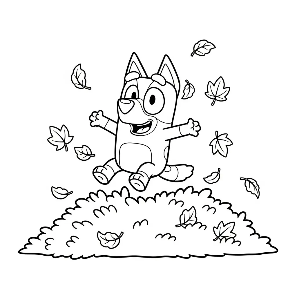 Bluey Para Colorear para colorear para imprimir gratis