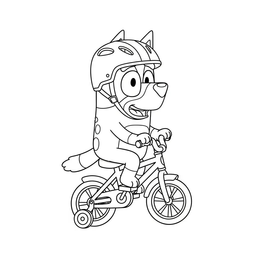 Bluey Para Colorear para colorear en línea