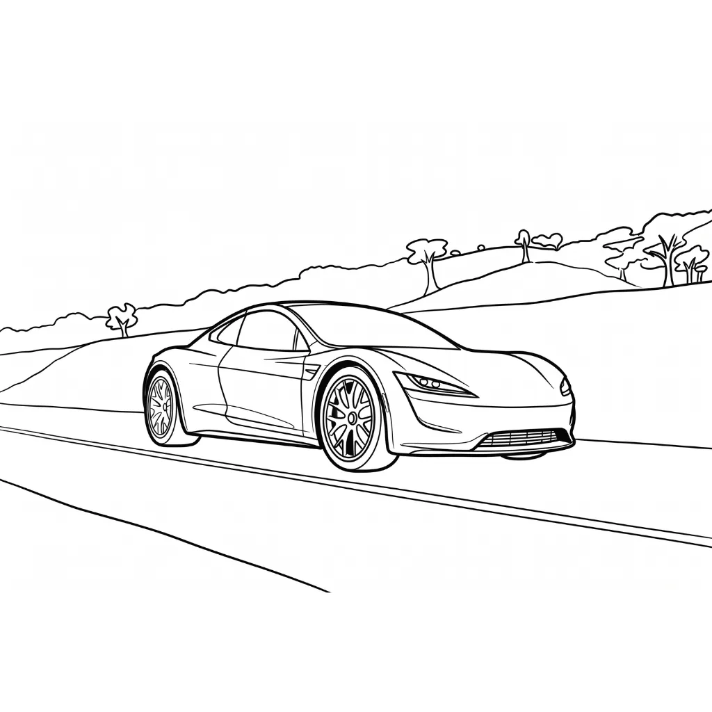Carros 20 para colorear para imprimir a4