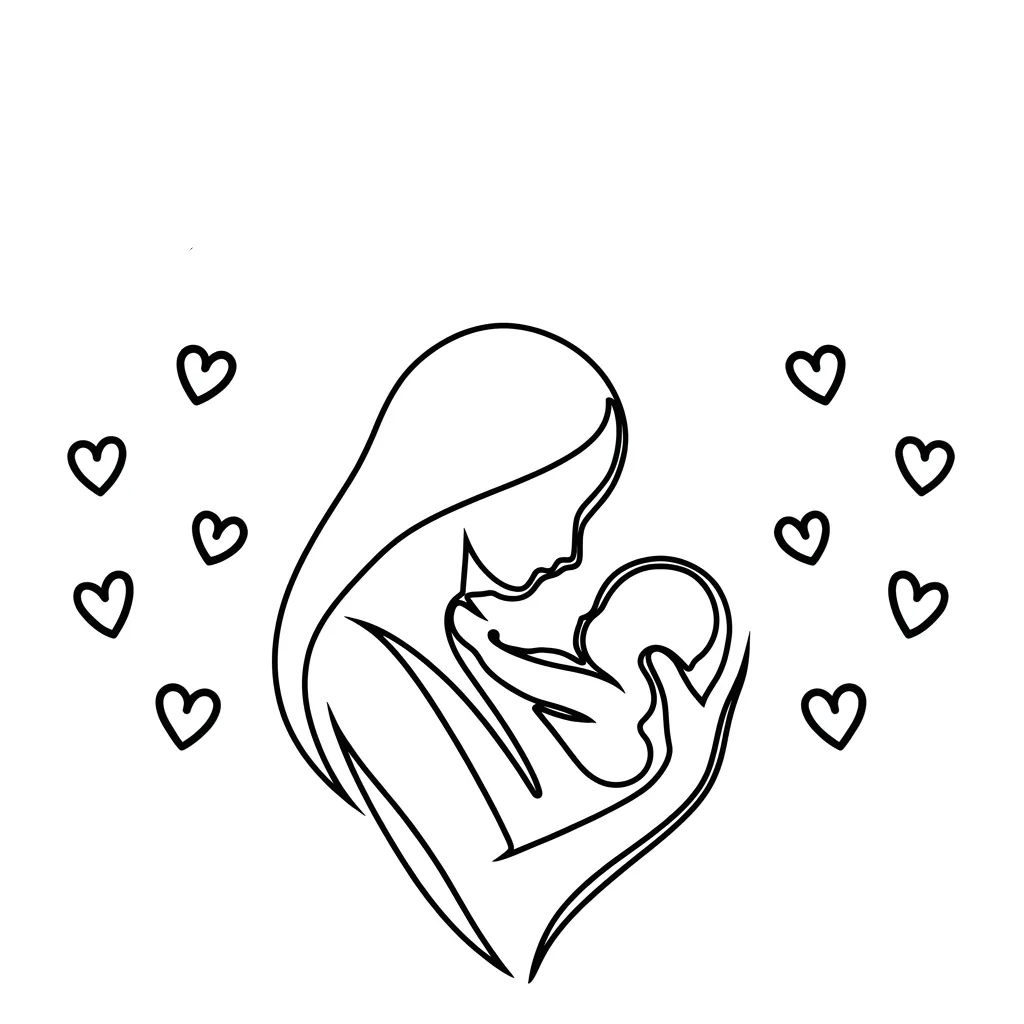 Mother's Day 1 coloring page for kids to download