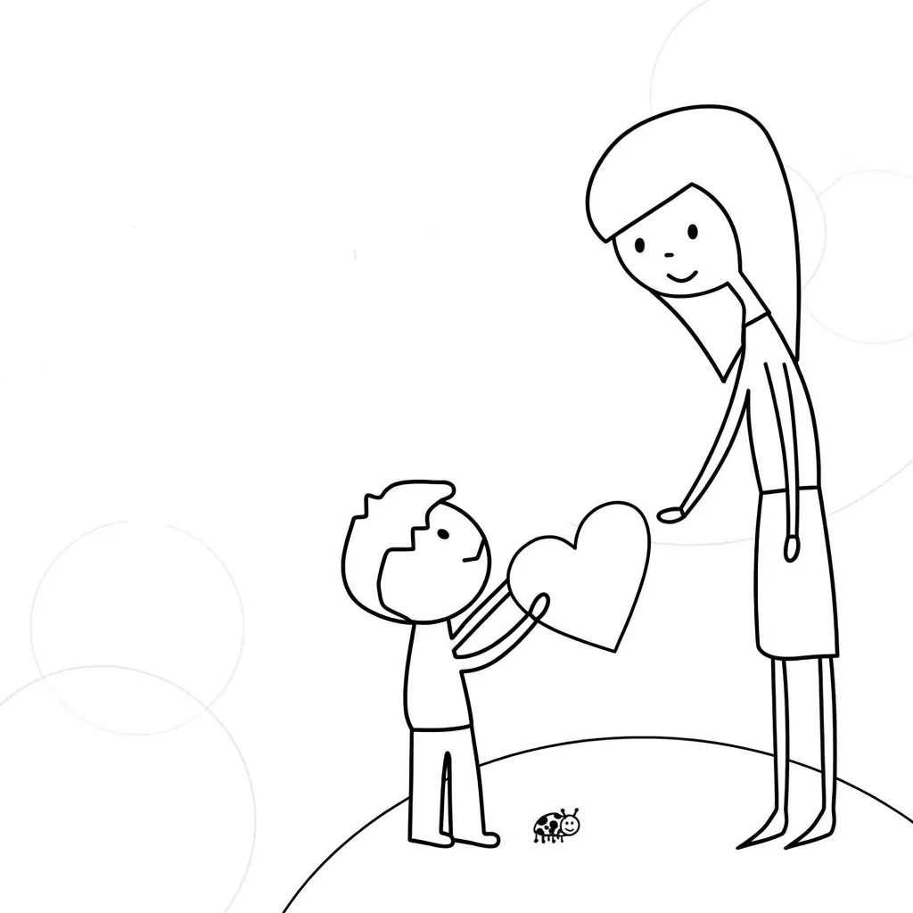 Mother's Day 10 baby coloring pages to print