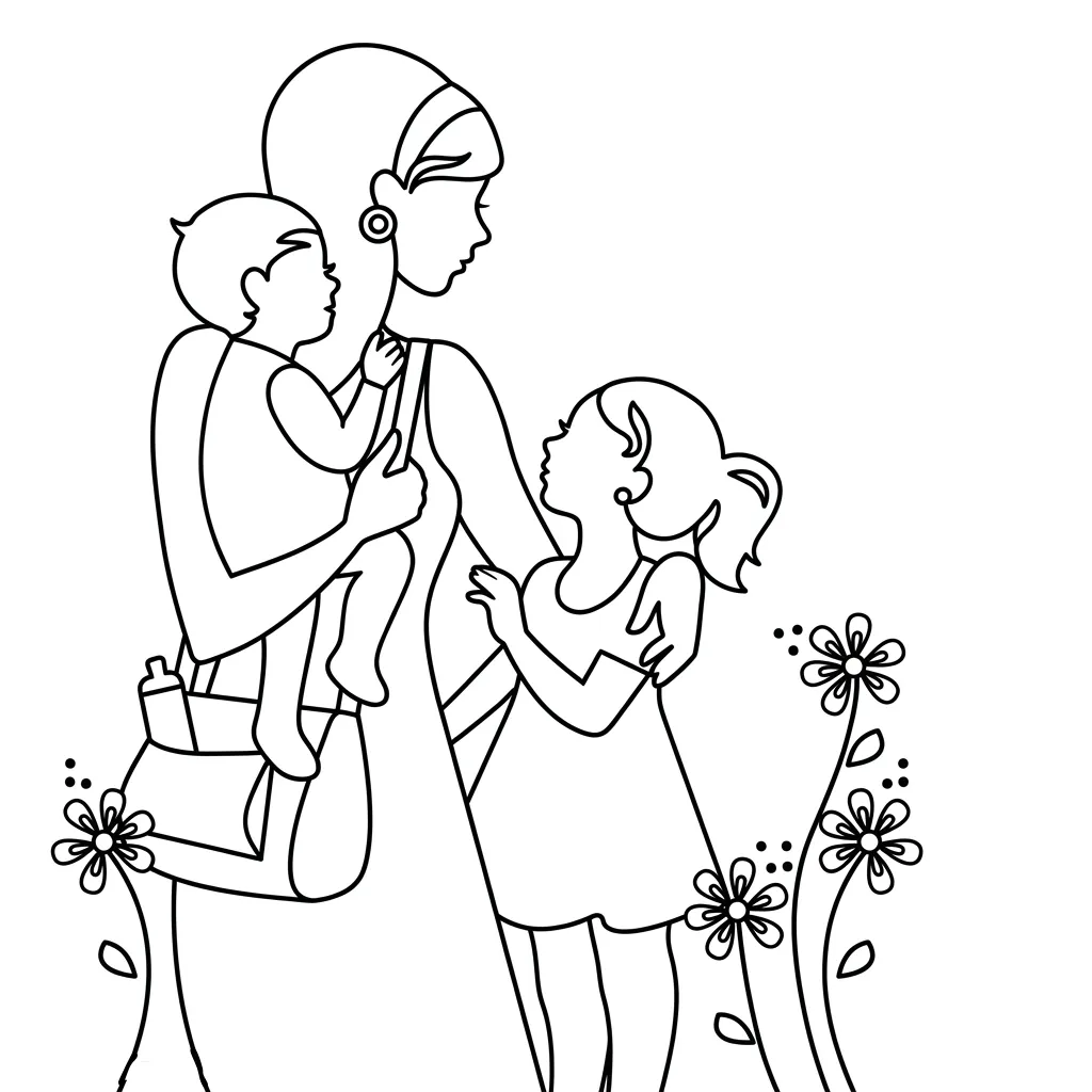 Mother's Day 11 coloring pages to print for a 8-year-old boy