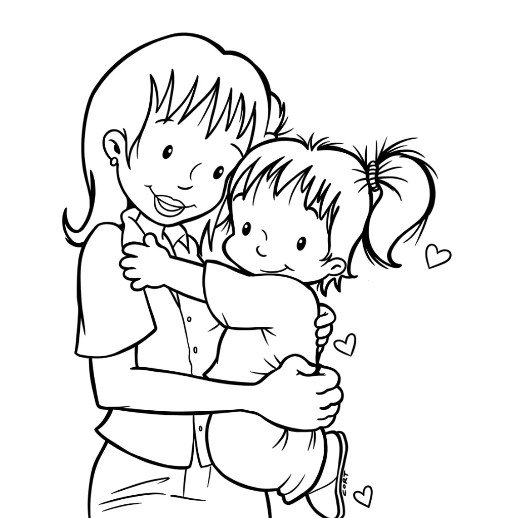 Mother's Day 13 coloring pages for a 6-year-old boy