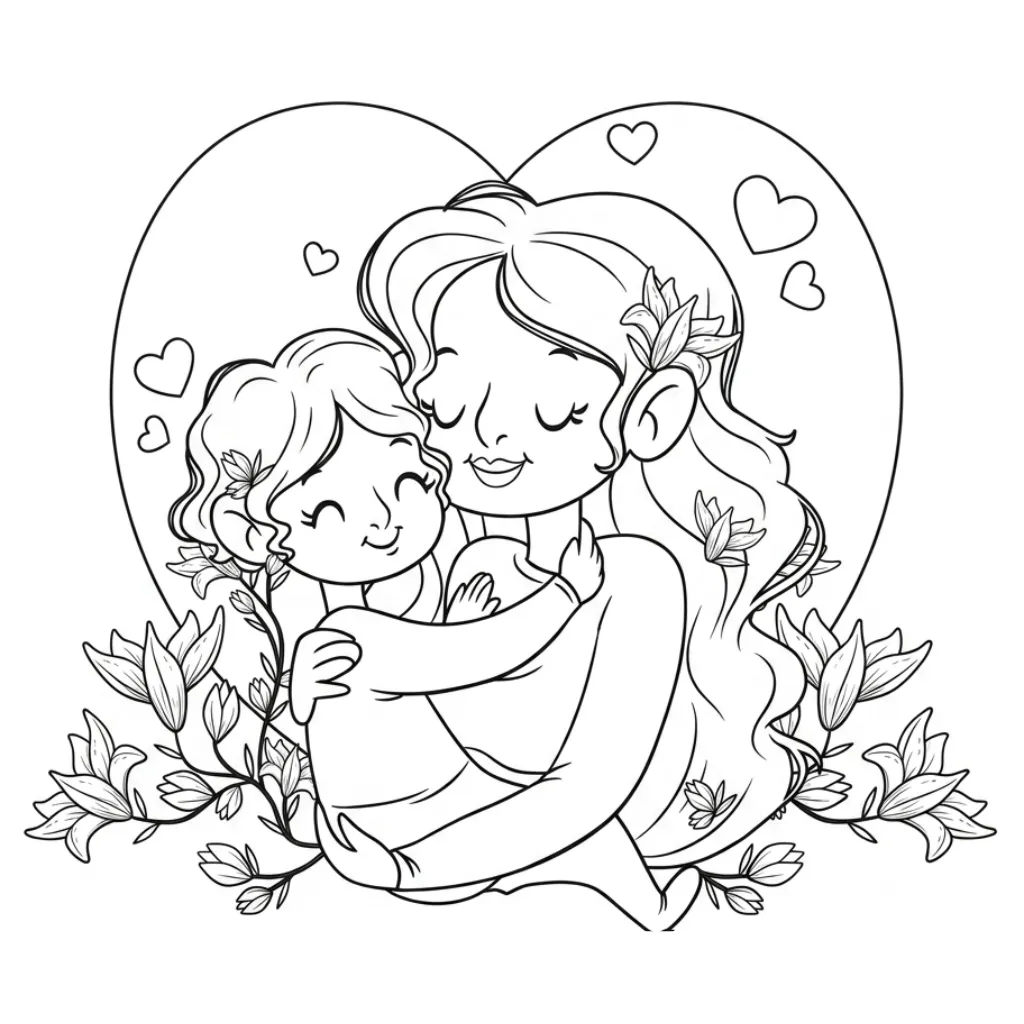 Mother's Day 16 coloring pages for boys to print for free