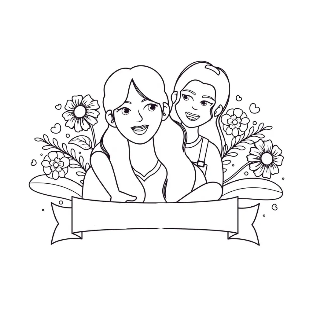 Mother's Day 17 coloring pages for boys