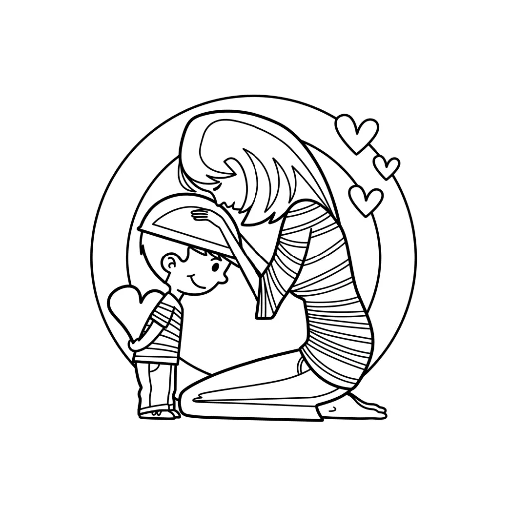 Mother's Day 2 coloring page for kids to print
