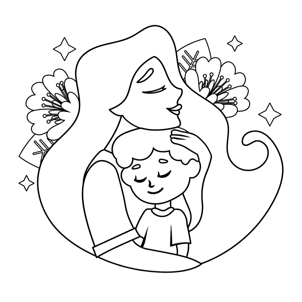 Mother's Day 7 to draw online