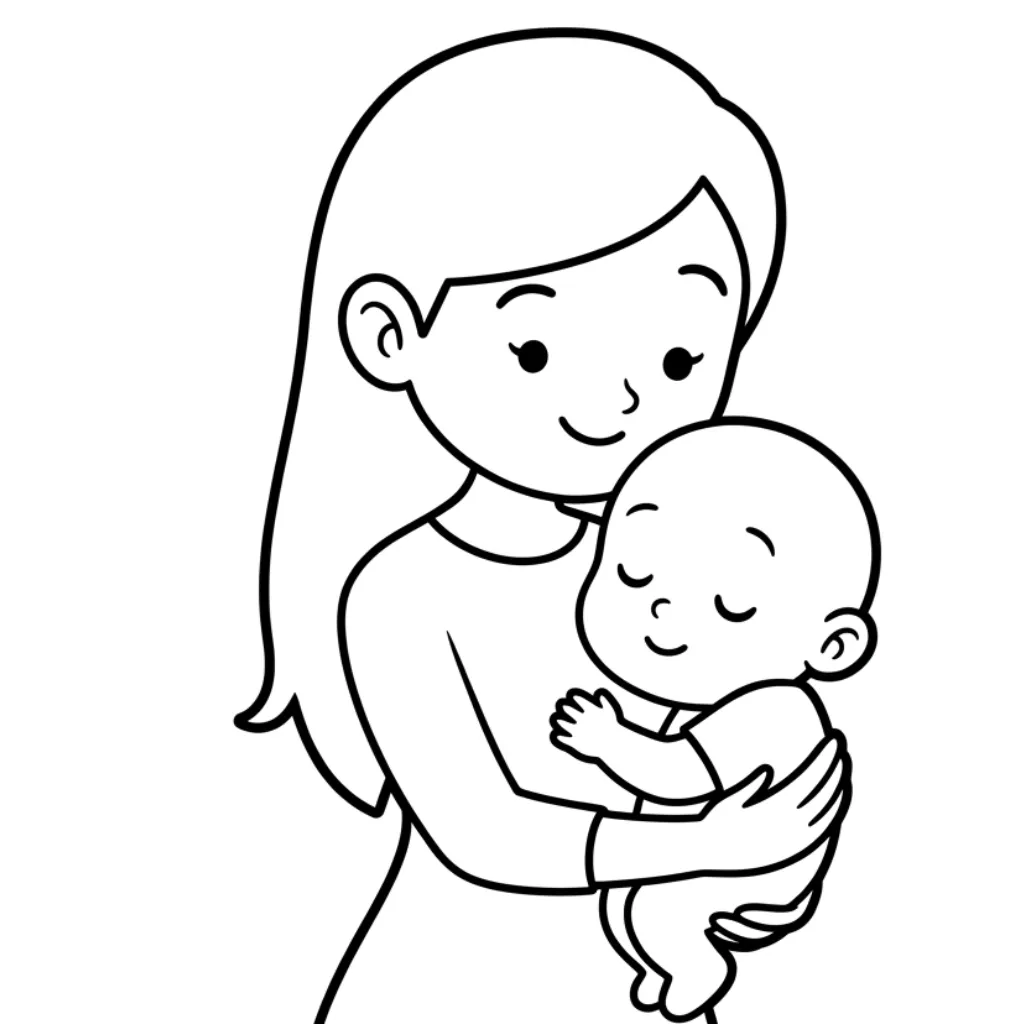 Mother's Day 9 coloring pages to print