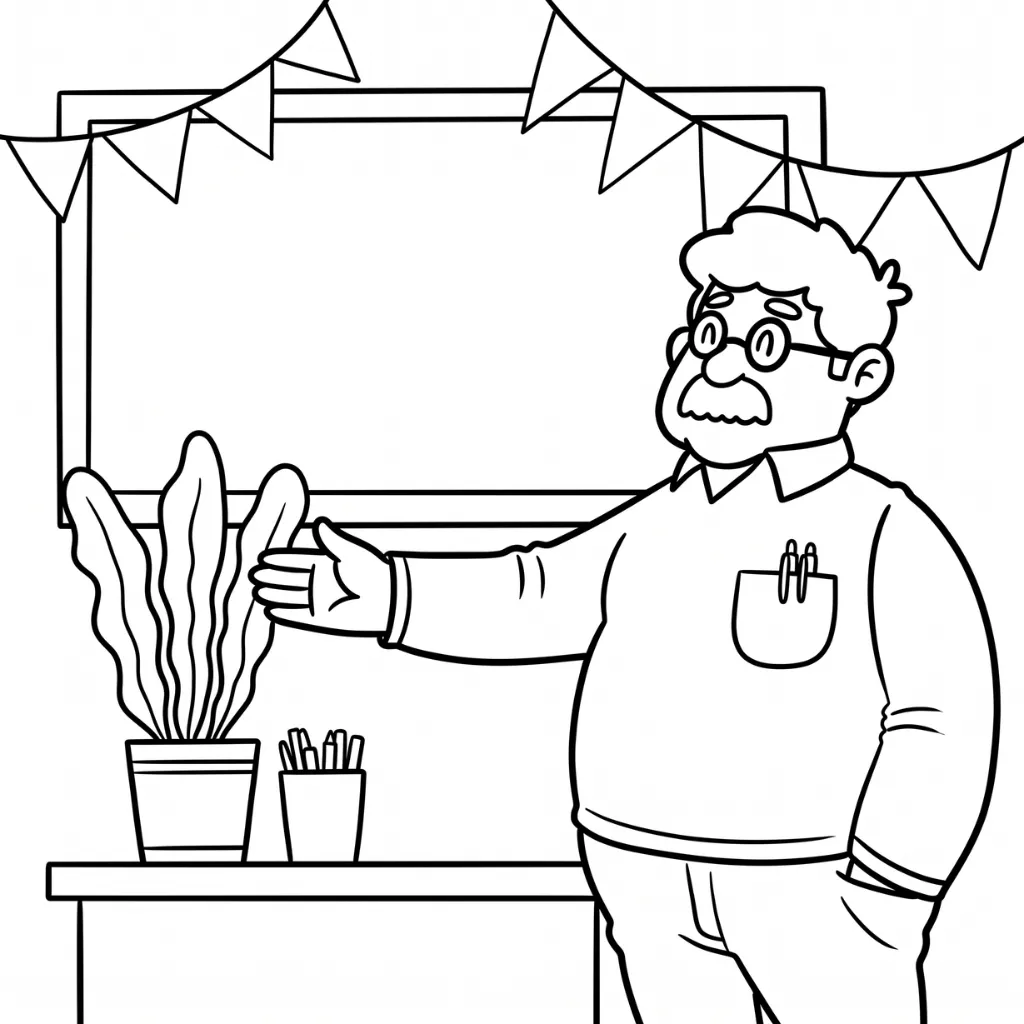 Dia Del Maestro 17 para colorear para imprimir gratis