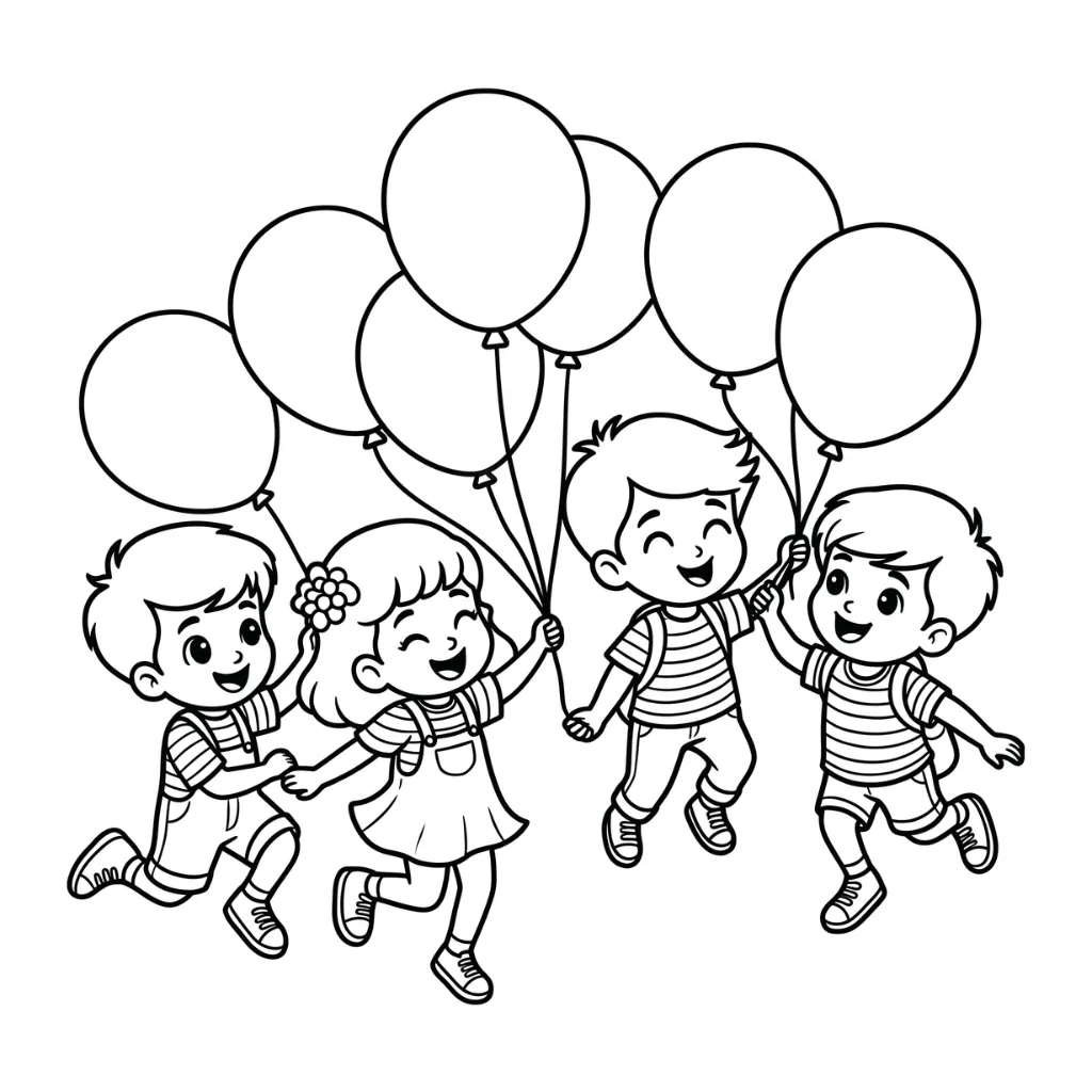 Día Del Niño 11 para colorear para niño para imprimir