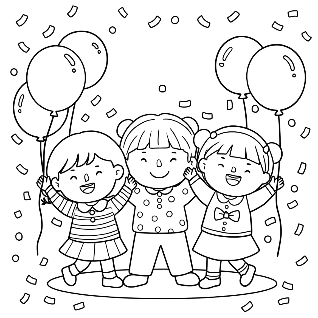 Día Del Niño 13 para colorear para niño para imprimir gratis