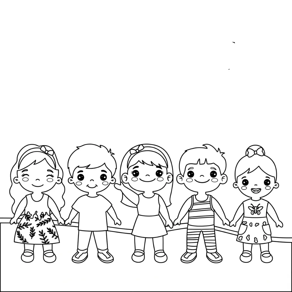 Día Del Niño 16 para colorear y dibujo para imprimir