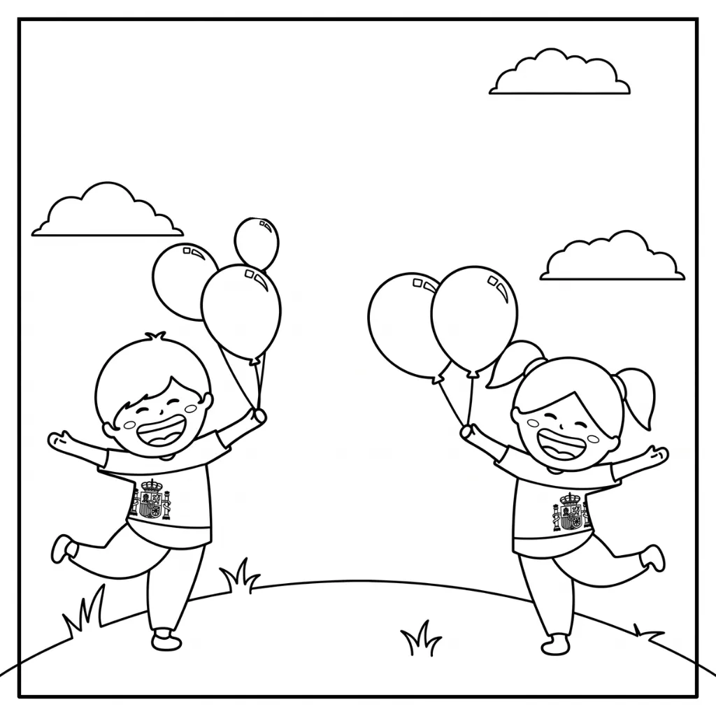 Día Del Niño 2 para colorear para niños para descargar