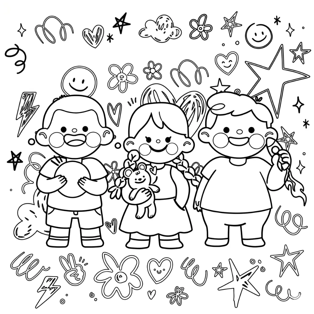 descargar Día Del Niño 5 para colorear gratis