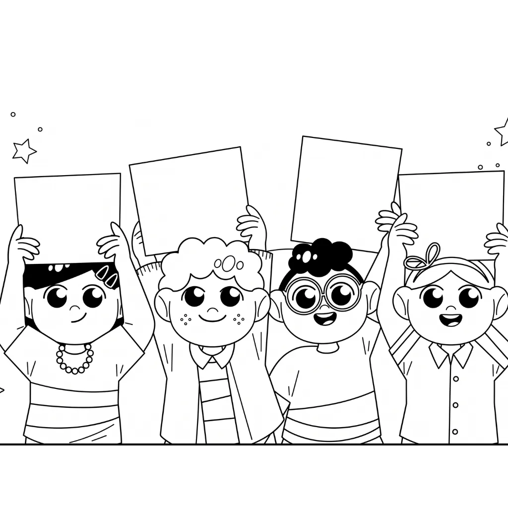 Día Del Niño 9 para colorear para imprimir gratis