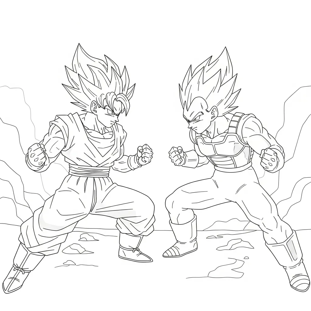 para imprimir Dragon Ball Z Para Colorear para colorear gratis