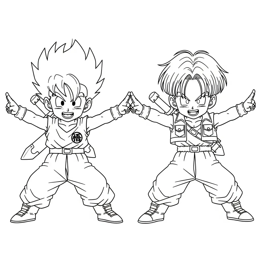 Dragon Ball Z Para Colorear para colorear y dibujos