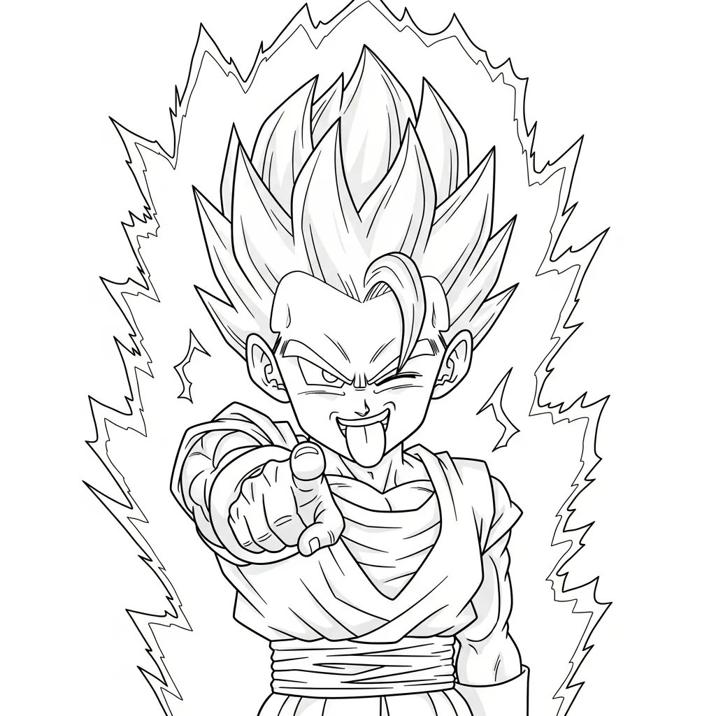 Dragon Ball Z Para Colorear para colorear para imprimir