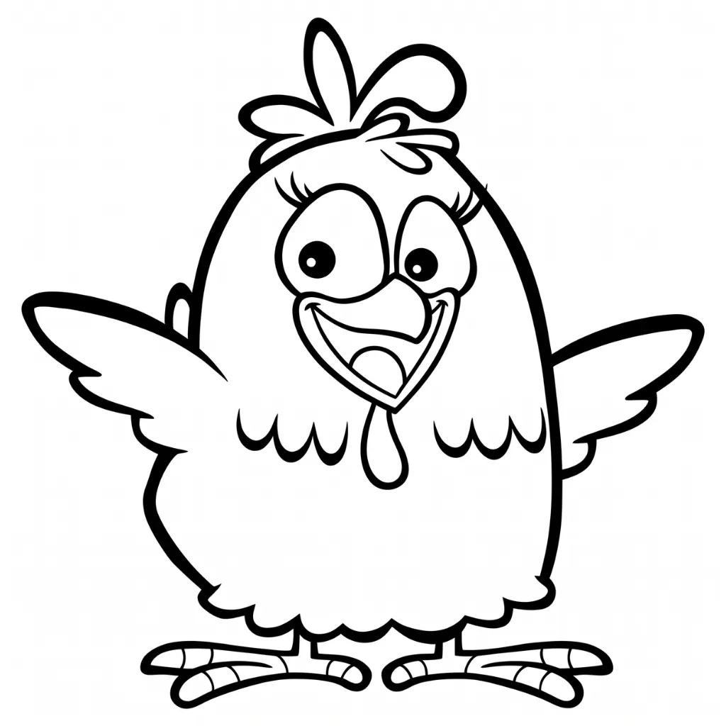 Galinha Pintadinh 13 para colorear gratis