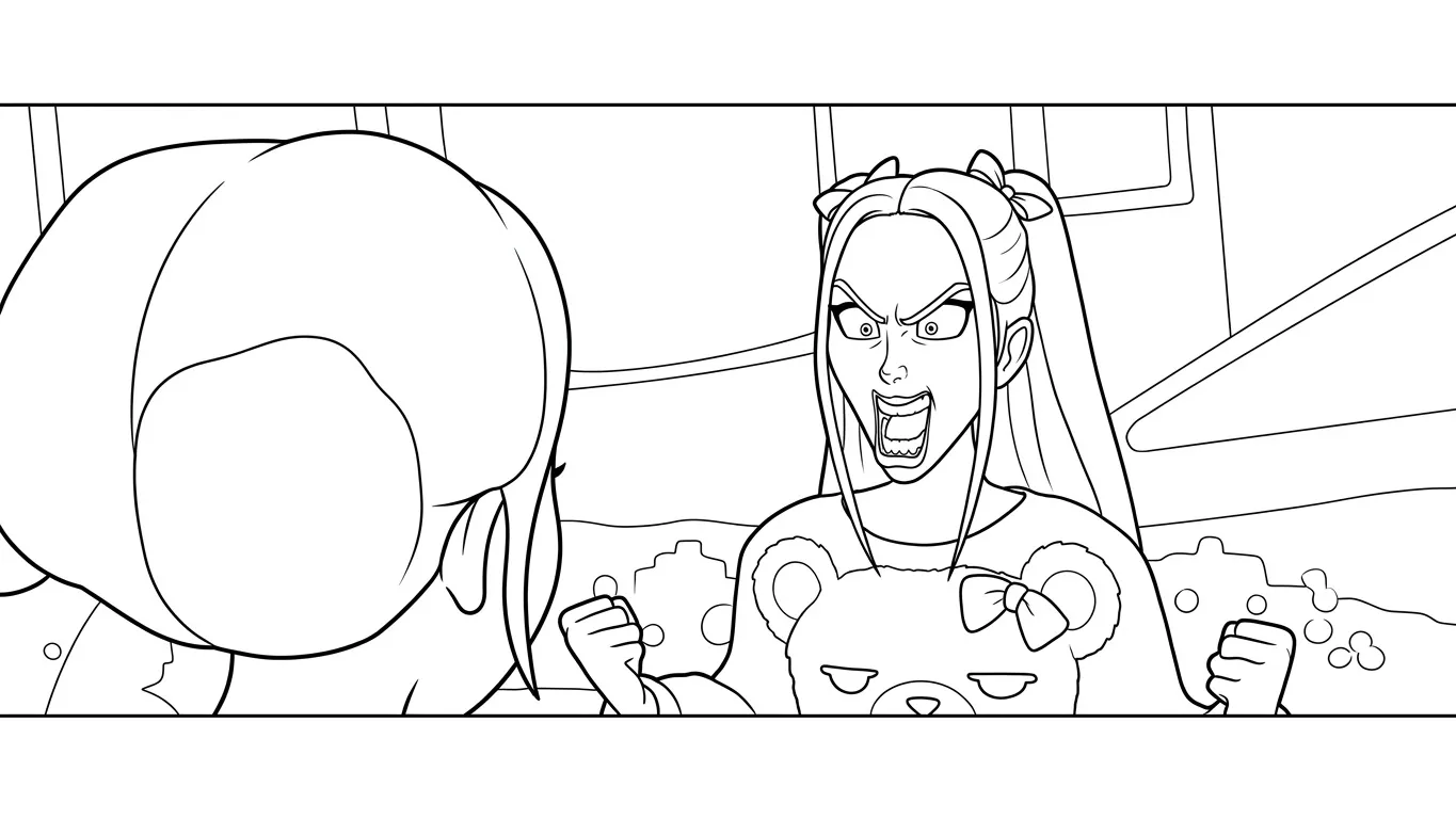 KPop Demon Hunters Para Colorear para colorear gratis en línea