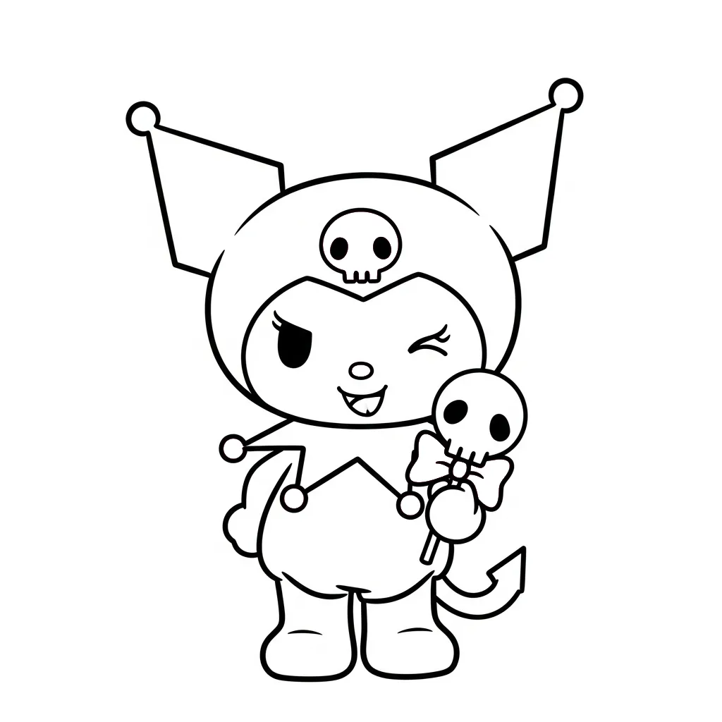 Kuromi Para Colorear para colorear para imprimir pdf