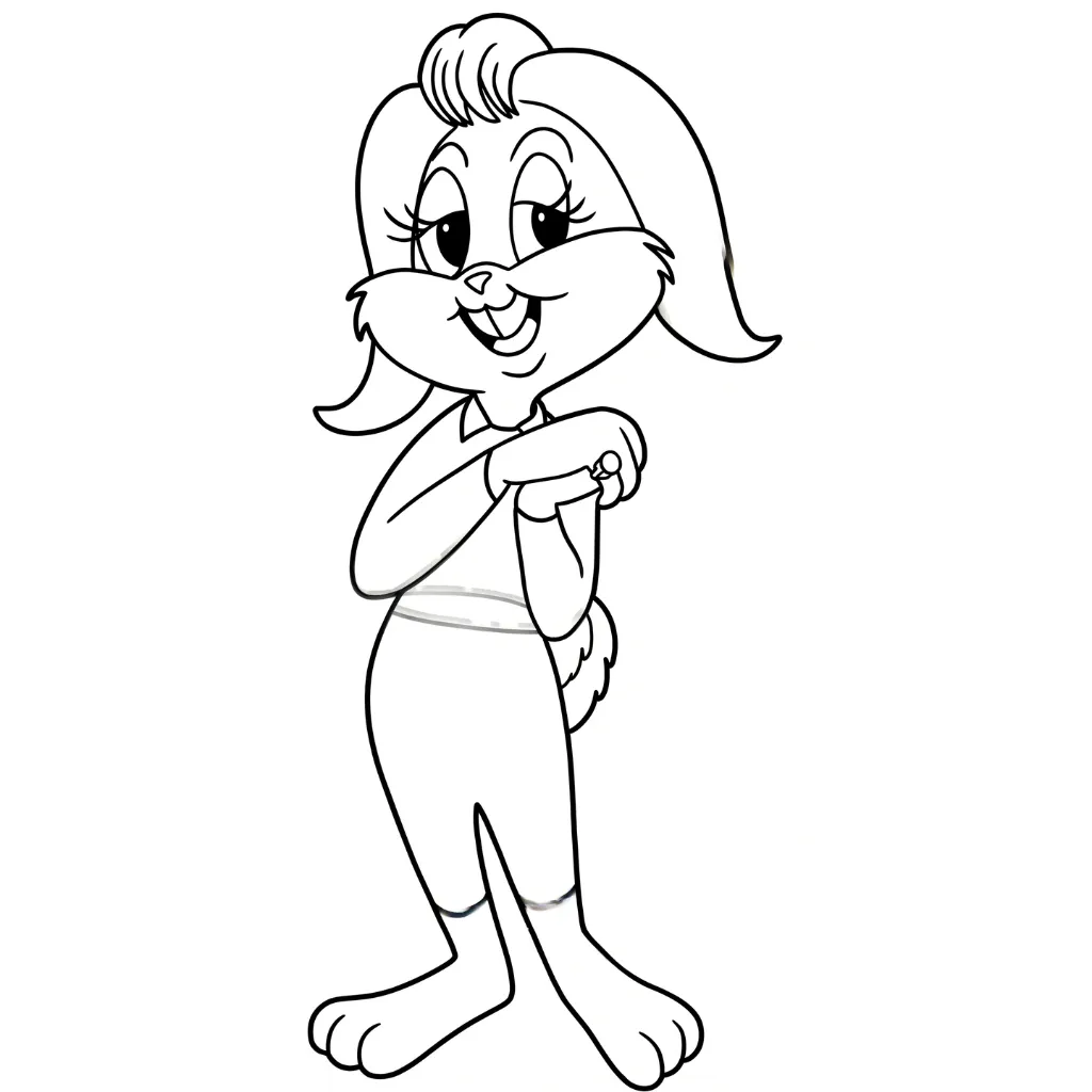 imprimir Looney Tunes 17 para colorear para niño