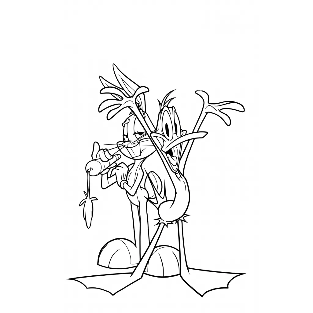 Looney Tunes 20 para colorear para bebé para imprimir