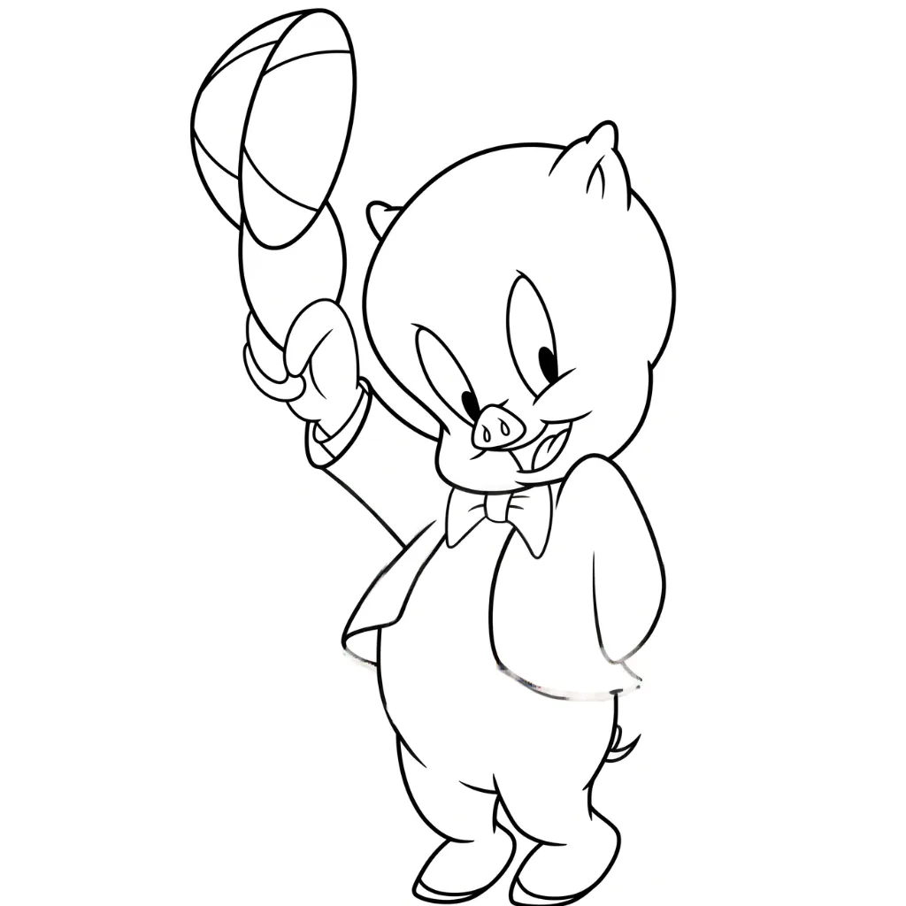 Looney Tunes 8 para colorear para imprimir para niño de 2 años