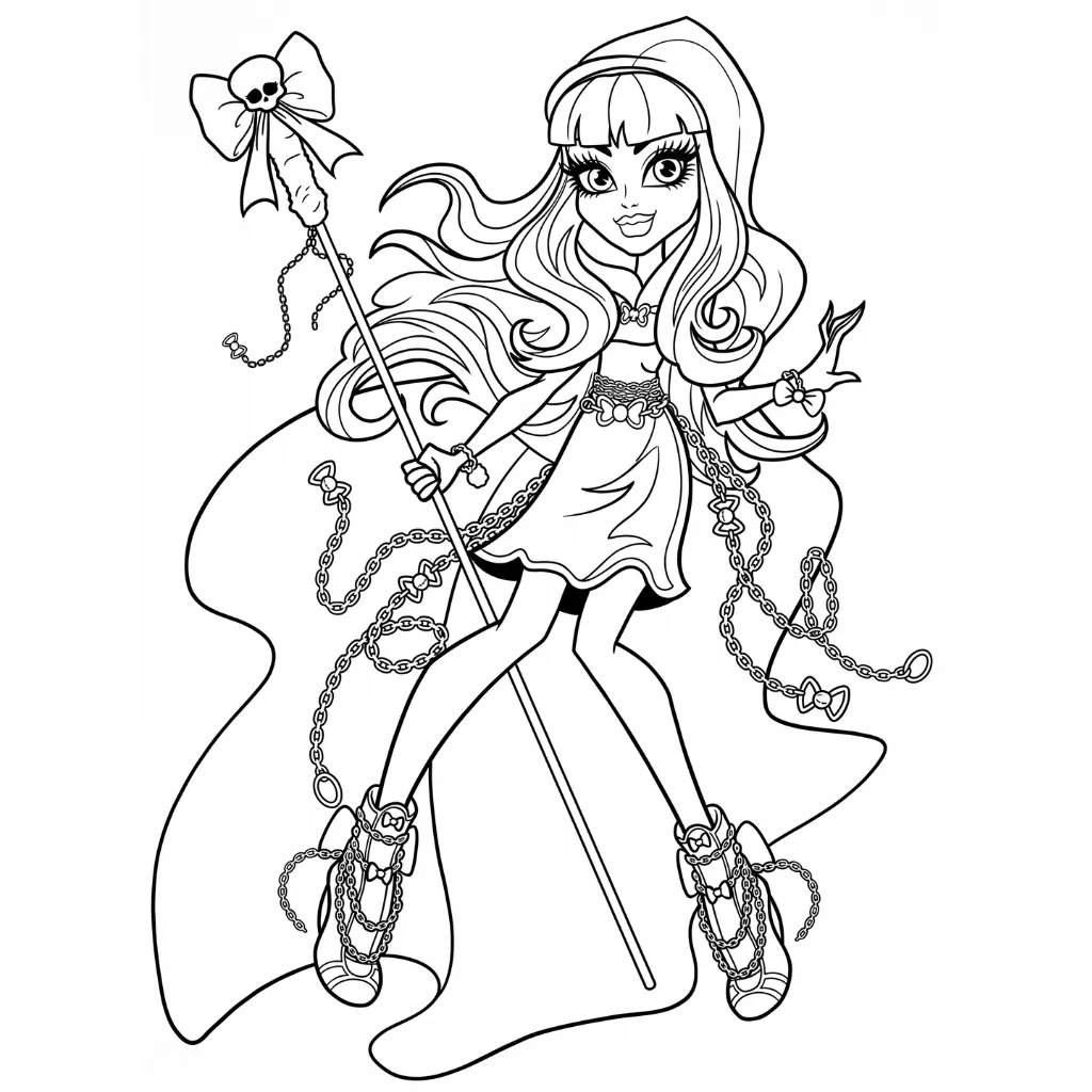 Monster High 10 printable coloring page (PDF)