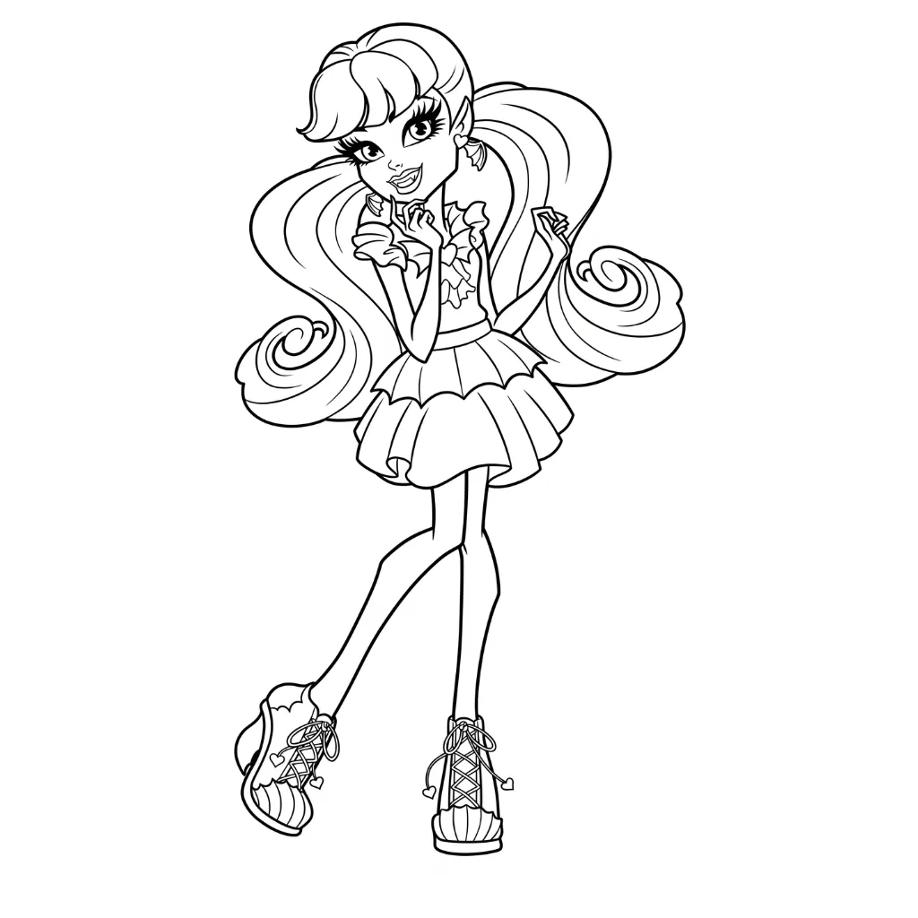 Monster High 13 free printable coloring pages
