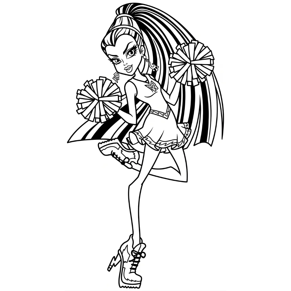 Monster High 18 printable coloring pages for kids