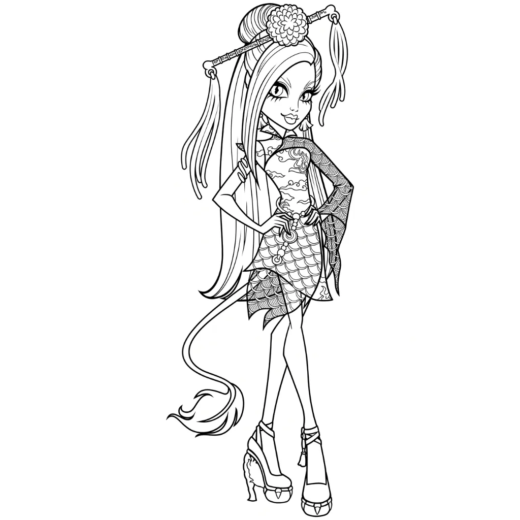 Monster High 21 free printable PDF coloring pages