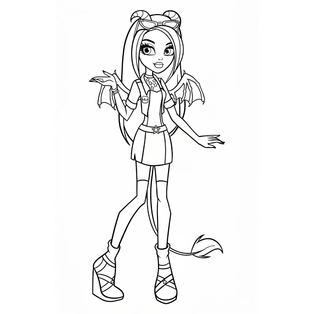 Monster High 22 to color online