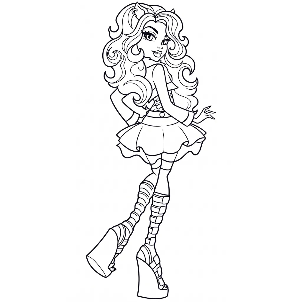 picture of Monster High 23 coloring pages for boys