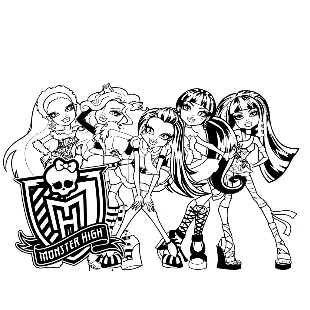 Monster High 24 coloring page and printable drawing