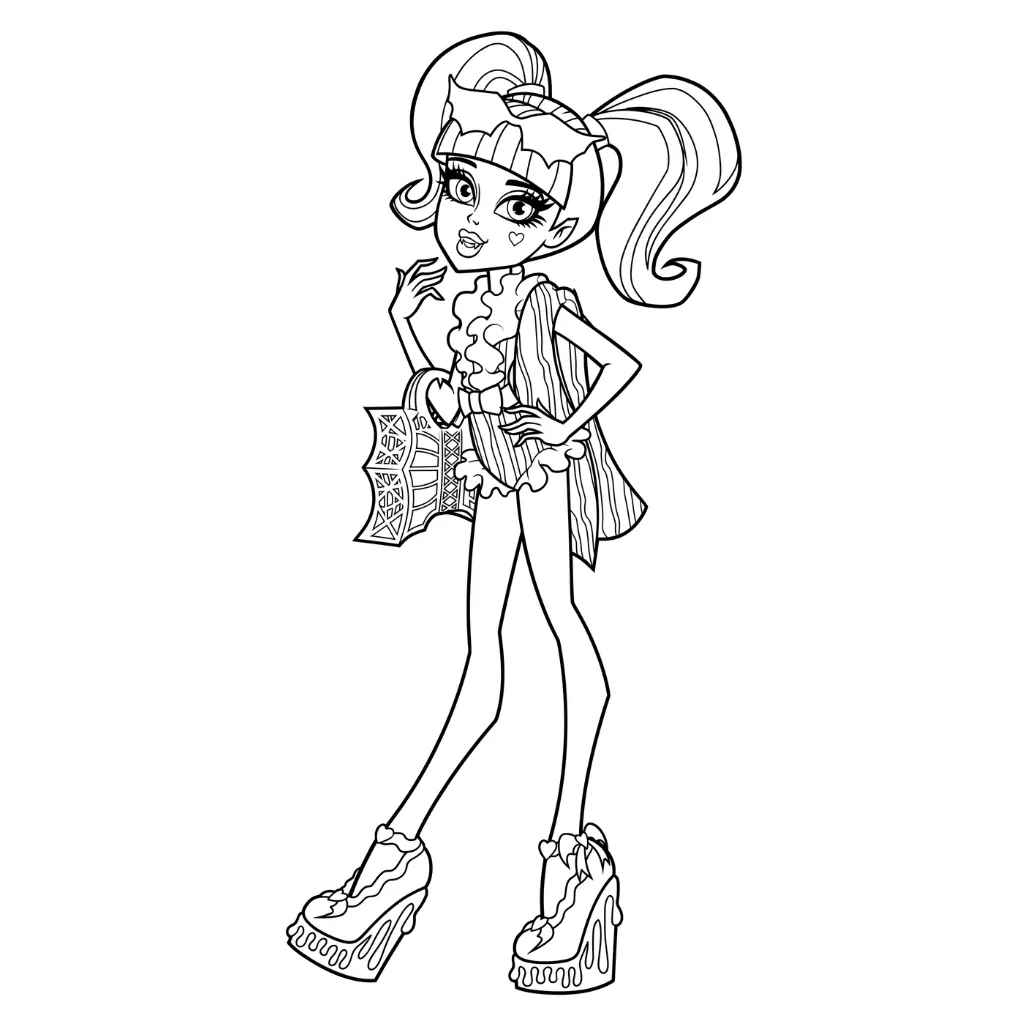 Monster High 25 free printable coloring pages